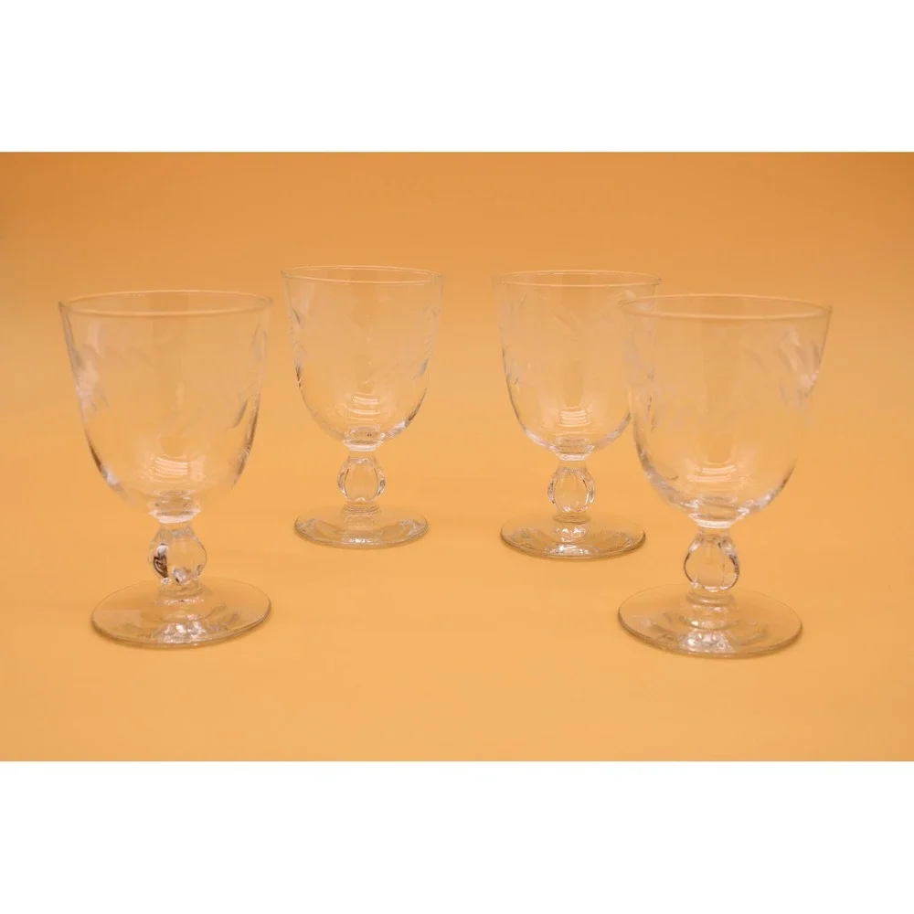 Libbey Wheat Golden Wheat Wine Glass Set 4 Pieces